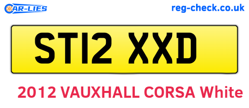 ST12XXD are the vehicle registration plates.