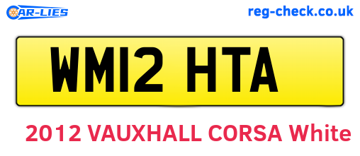WM12HTA are the vehicle registration plates.