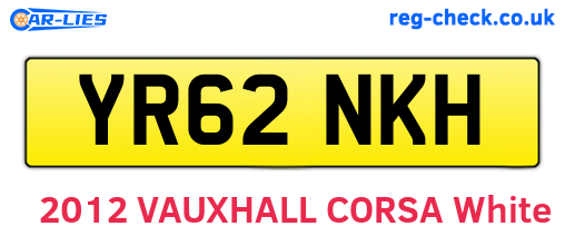 YR62NKH are the vehicle registration plates.