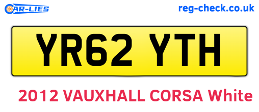 YR62YTH are the vehicle registration plates.
