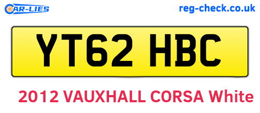 YT62HBC are the vehicle registration plates.