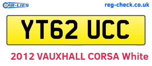 YT62UCC are the vehicle registration plates.