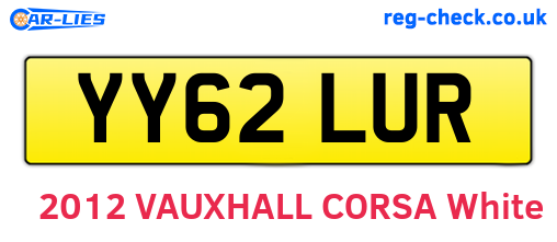 YY62LUR are the vehicle registration plates.