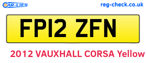 FP12ZFN are the vehicle registration plates.