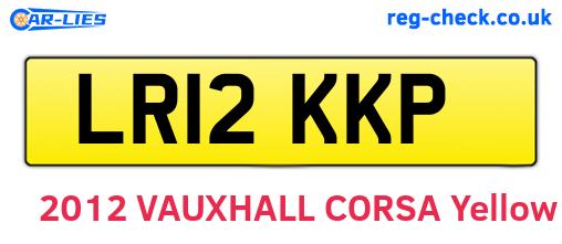 LR12KKP are the vehicle registration plates.