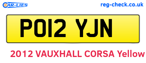 PO12YJN are the vehicle registration plates.