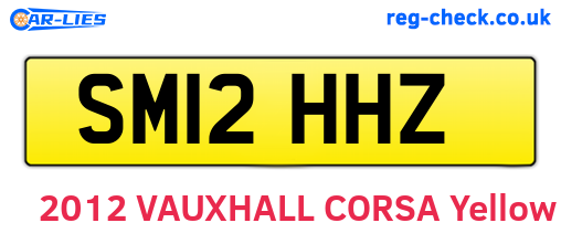 SM12HHZ are the vehicle registration plates.
