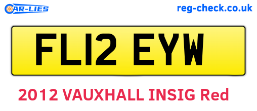FL12EYW are the vehicle registration plates.
