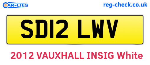 SD12LWV are the vehicle registration plates.