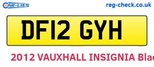 DF12GYH are the vehicle registration plates.