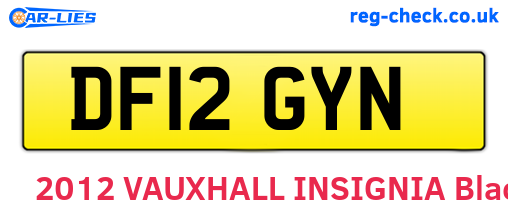DF12GYN are the vehicle registration plates.
