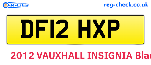 DF12HXP are the vehicle registration plates.