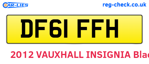DF61FFH are the vehicle registration plates.
