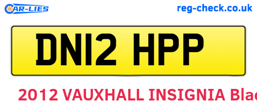 DN12HPP are the vehicle registration plates.