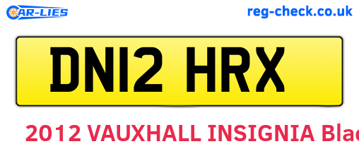 DN12HRX are the vehicle registration plates.