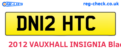 DN12HTC are the vehicle registration plates.