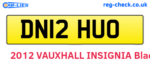 DN12HUO are the vehicle registration plates.