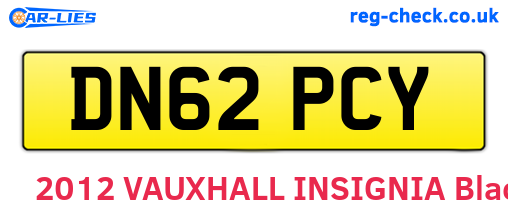 DN62PCY are the vehicle registration plates.