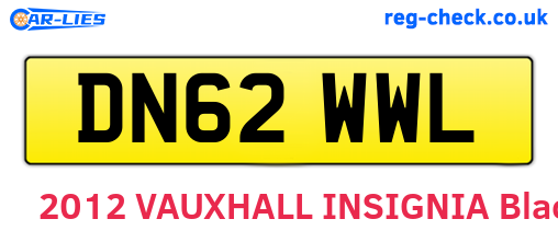 DN62WWL are the vehicle registration plates.