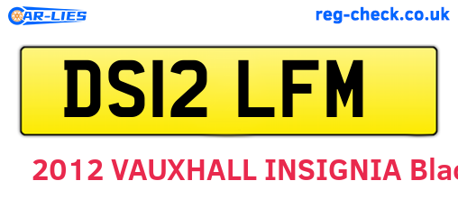 DS12LFM are the vehicle registration plates.