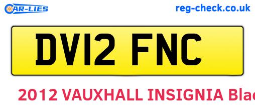 DV12FNC are the vehicle registration plates.
