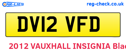 DV12VFD are the vehicle registration plates.