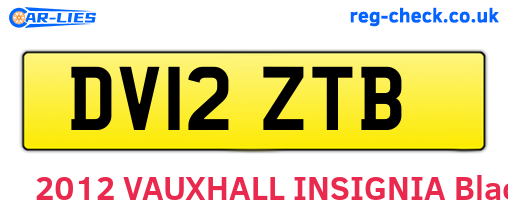 DV12ZTB are the vehicle registration plates.