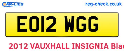 EO12WGG are the vehicle registration plates.
