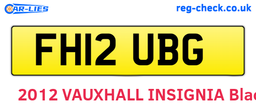 FH12UBG are the vehicle registration plates.