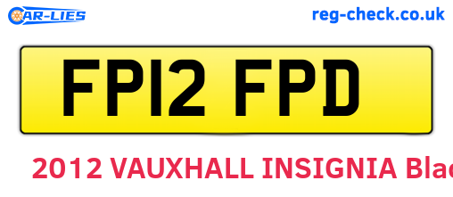 FP12FPD are the vehicle registration plates.