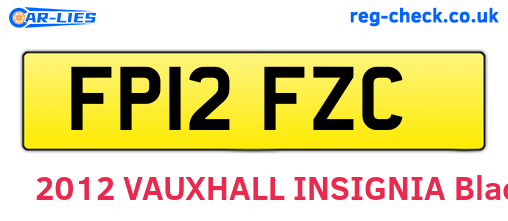 FP12FZC are the vehicle registration plates.