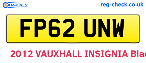 FP62UNW are the vehicle registration plates.