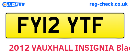 FY12YTF are the vehicle registration plates.