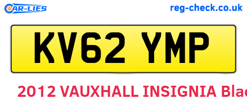 KV62YMP are the vehicle registration plates.