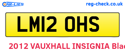 LM12OHS are the vehicle registration plates.