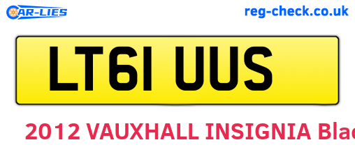 LT61UUS are the vehicle registration plates.