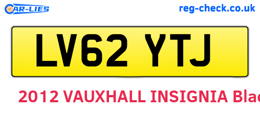 LV62YTJ are the vehicle registration plates.