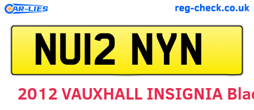 NU12NYN are the vehicle registration plates.