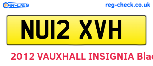 NU12XVH are the vehicle registration plates.
