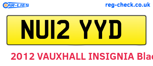NU12YYD are the vehicle registration plates.
