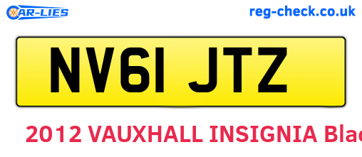 NV61JTZ are the vehicle registration plates.