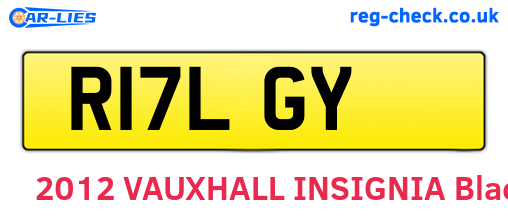 R17LGY are the vehicle registration plates.