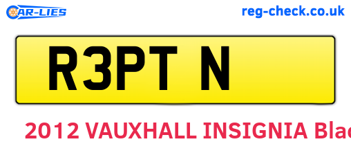 R3PTN are the vehicle registration plates.