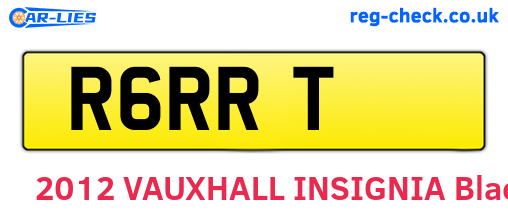 R6RRT are the vehicle registration plates.