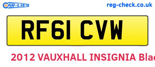 RF61CVW are the vehicle registration plates.