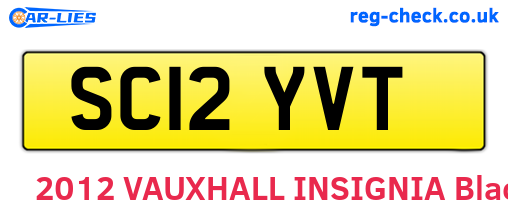 SC12YVT are the vehicle registration plates.