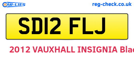 SD12FLJ are the vehicle registration plates.