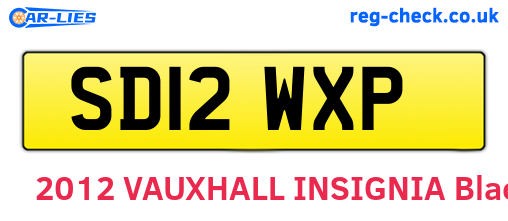 SD12WXP are the vehicle registration plates.