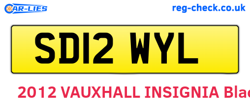 SD12WYL are the vehicle registration plates.
