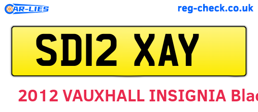 SD12XAY are the vehicle registration plates.
